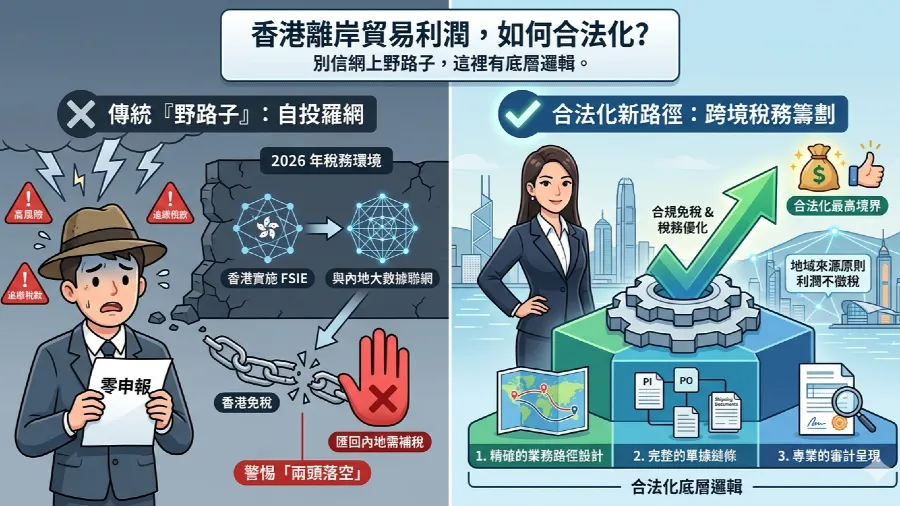 香港離岸貿易利潤，如何合法化？別信網上野路子，這裡有底層邏輯。的封面圖片