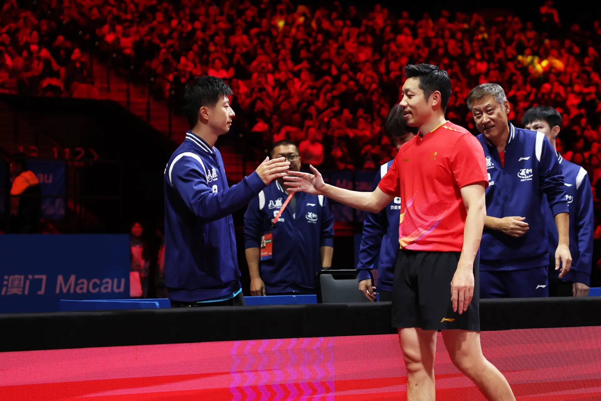 馬龍用37歲的堅持書寫傳奇，王楚欽在失利中快速調整扛起大旗，而樊振東、許昕的頑強拼搏同樣值得致敬。(圖：新華社)