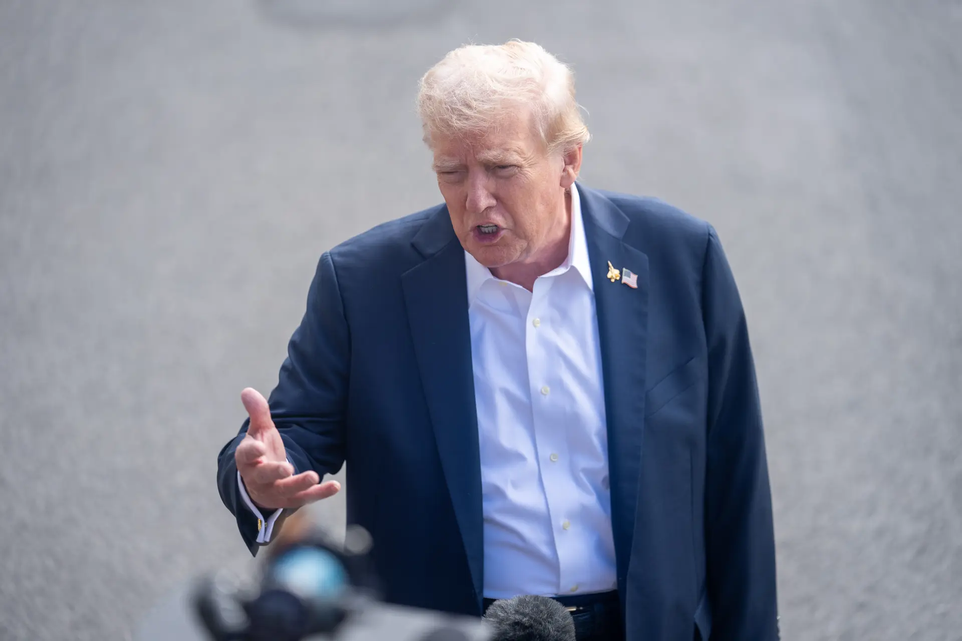 9月26日，美國總統特朗普在首都華盛頓白宮回答記者提問 (新華社)