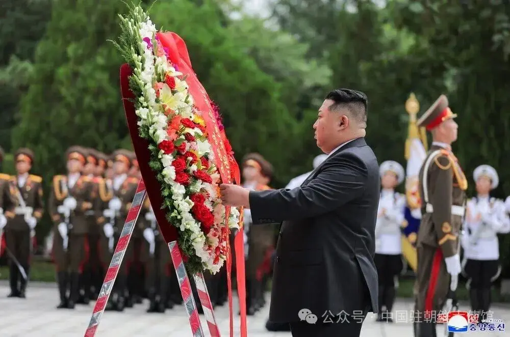 中國駐朝鮮大使館報道配圖
