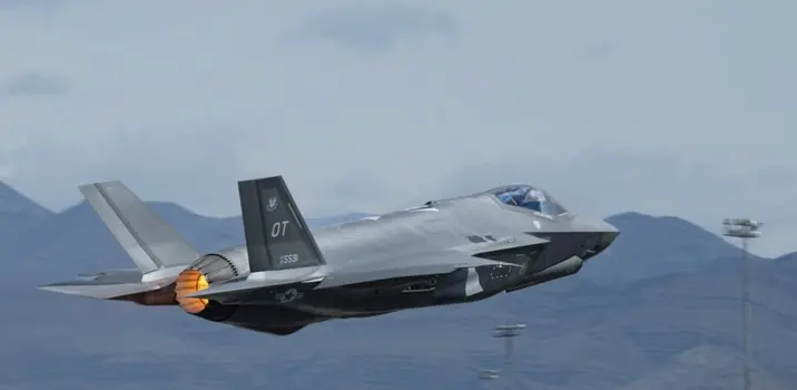 美空軍現役F-35A「閃電II式」（Lightning II）匿蹤戰鬥機。（美國空軍）
