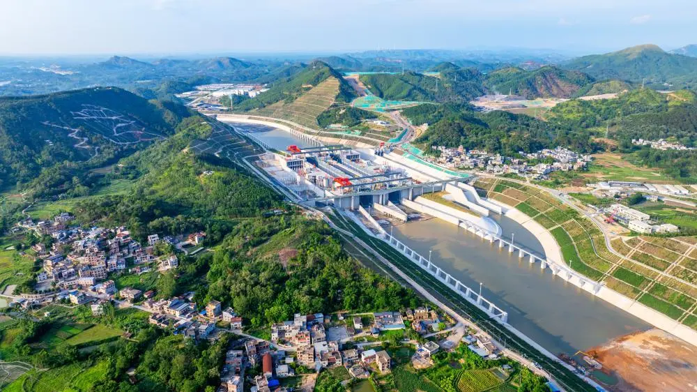經過4年建設，平陸運河即將通航。新華社