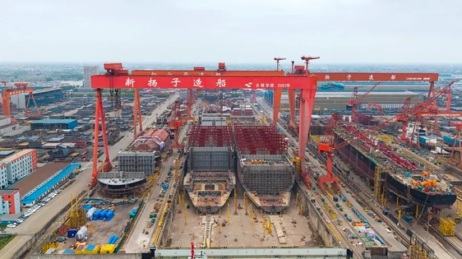 中國造船產能達美國 200 倍 美國計劃外包軍艦建造的封面圖片