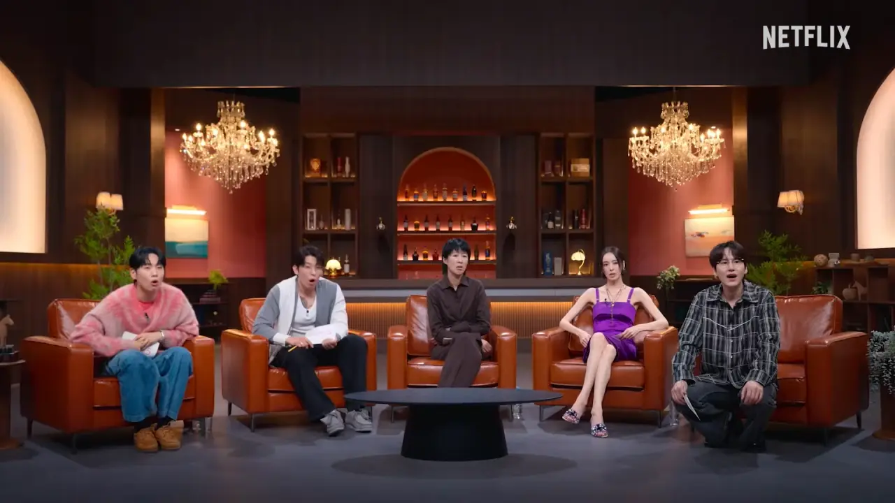 節目主持群由洪真慶、李多熙、曹圭賢、韓海及第二季人氣參賽者轉任主持的 Dex（金珍映）組成，原班人馬合體讓節目評點更具火花。(圖：《單身即地獄 5》視頻截圖)