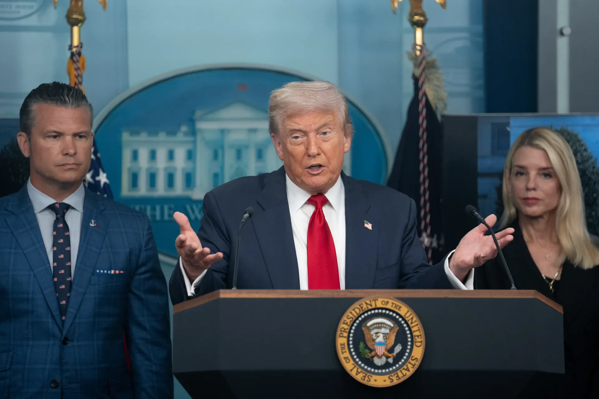 今日特朗普領導的美國已不再扮演「正義之師」的形象。(新華社)