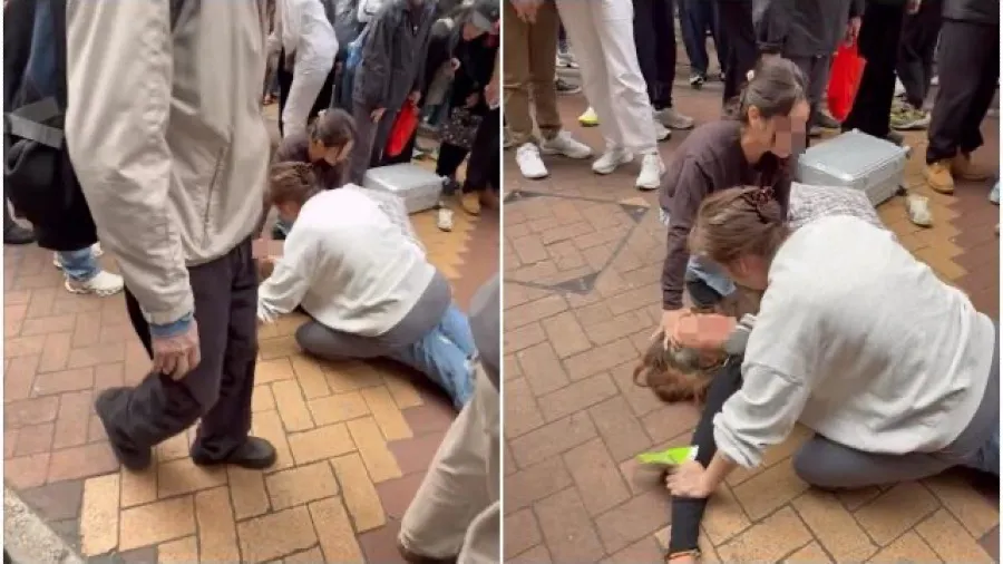 銅鑼灣美籍女子涉盜行李箱兼襲擊店主 街頭遭制服影片曝光的封面圖片