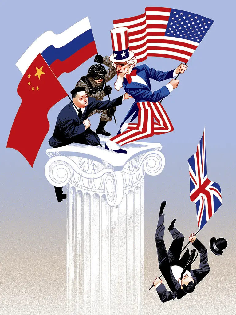 美國歷史學家保羅・甘迺迪在《大國的興衰》中，提出值得深思的「帝國過度擴張」問題：當一個國家的軍事承諾長期超過經濟基礎所能支持的程度，其國際地位便可能逐漸受到侵蝕。(圖：網絡截圖)