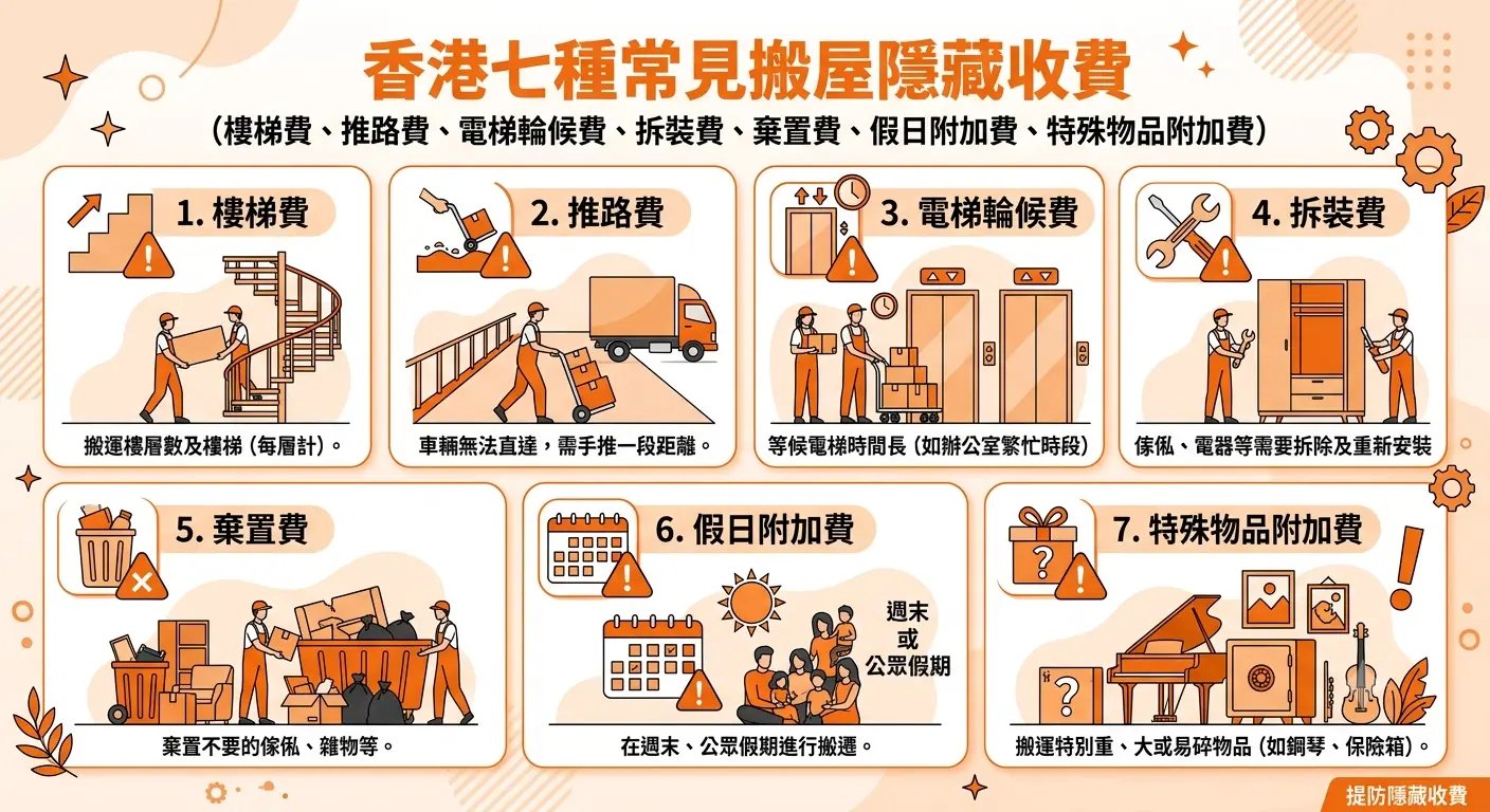 隱藏收費清單