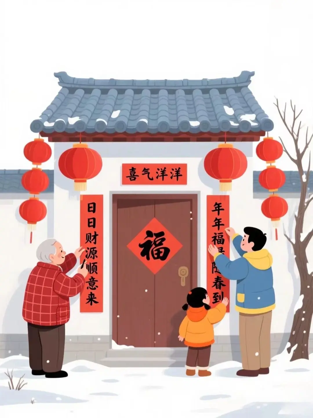 中國春節是華人最重要的傳統節日，貼春聯更是過年不可或缺的習俗。（示意圖來源：小紅書網友）