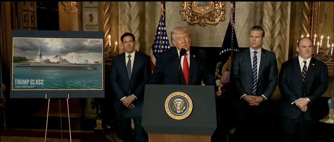 特朗普宣佈建造特朗普級戰列艦（白宮網站）