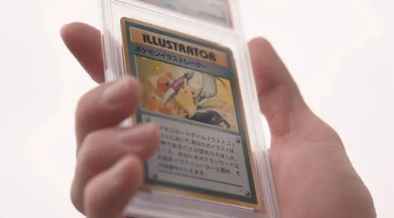 寶可夢「皮卡丘插畫家」（Pikachu Illustrator）稀有神卡將由羅根保羅（Logan Paul）交由Goldin拍賣，估值700-1200萬美元，全球僅39張，成收藏圈焦點。（來源：loganpaulvlogs@YouTube）