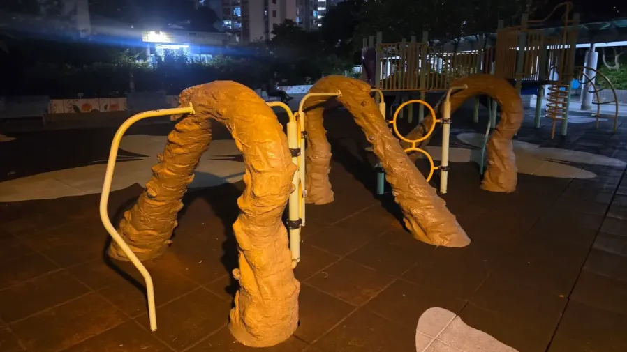 香港遊樂場攀爬設施神似便便，網民狂問用意何在的封面圖片
