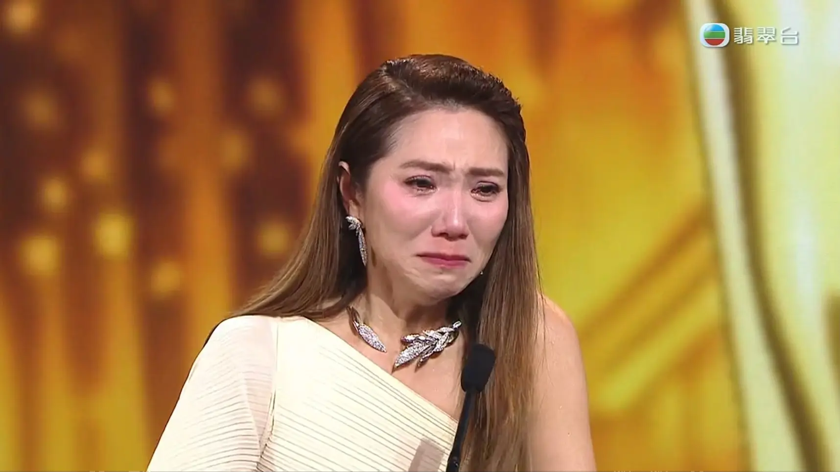 其中，車婉婉特別向總經理曾志偉表達感激，稱對方是自己的伯樂與白武士：「多謝曾志偉先生找我做《中年好聲音》主持」。她擔任該節目主持已達四季，憑藉優秀的現場把控能力和真誠的互動風格收穫無數好評，該節目也成為她主持生涯的重要轉捩點。(圖：TVB 娛樂新聞台 TVB Entertainment News@FB)