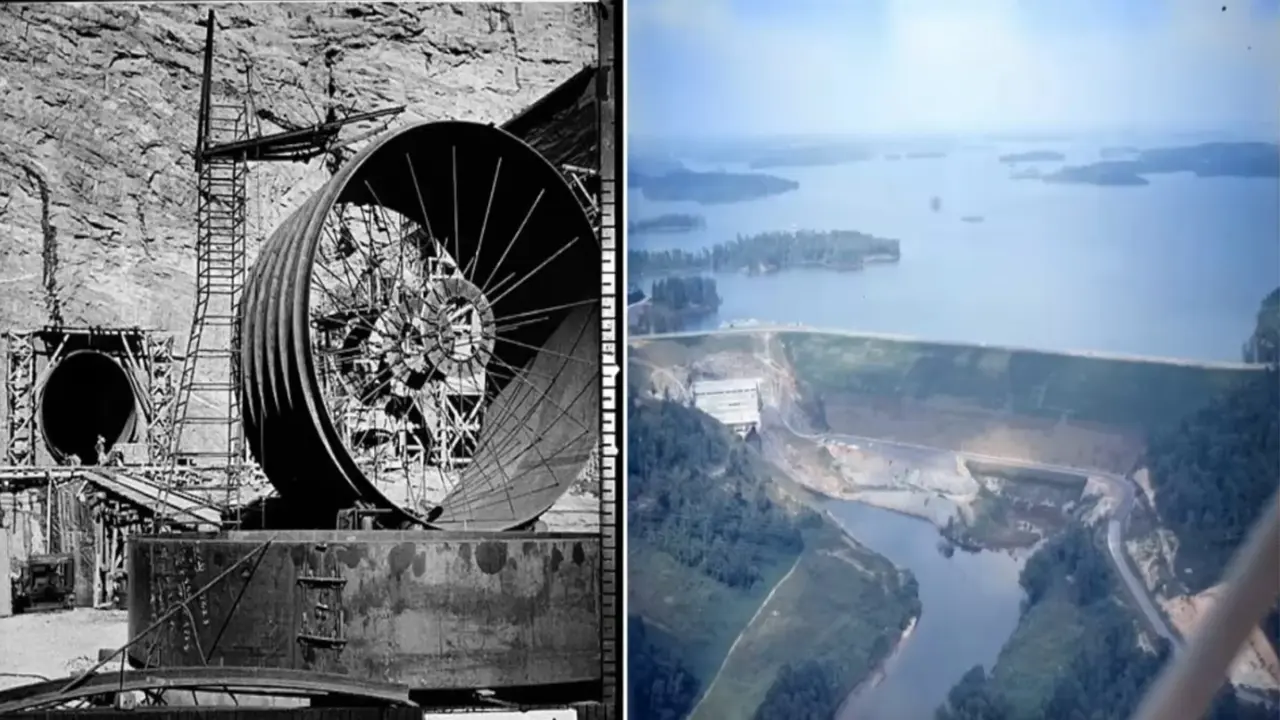 拉尼爾湖是1956年美國陸軍工程兵團修築的人工湖，佔地超過3.8萬英畝。（來源：Gwinnett County Public Library@YouTube）