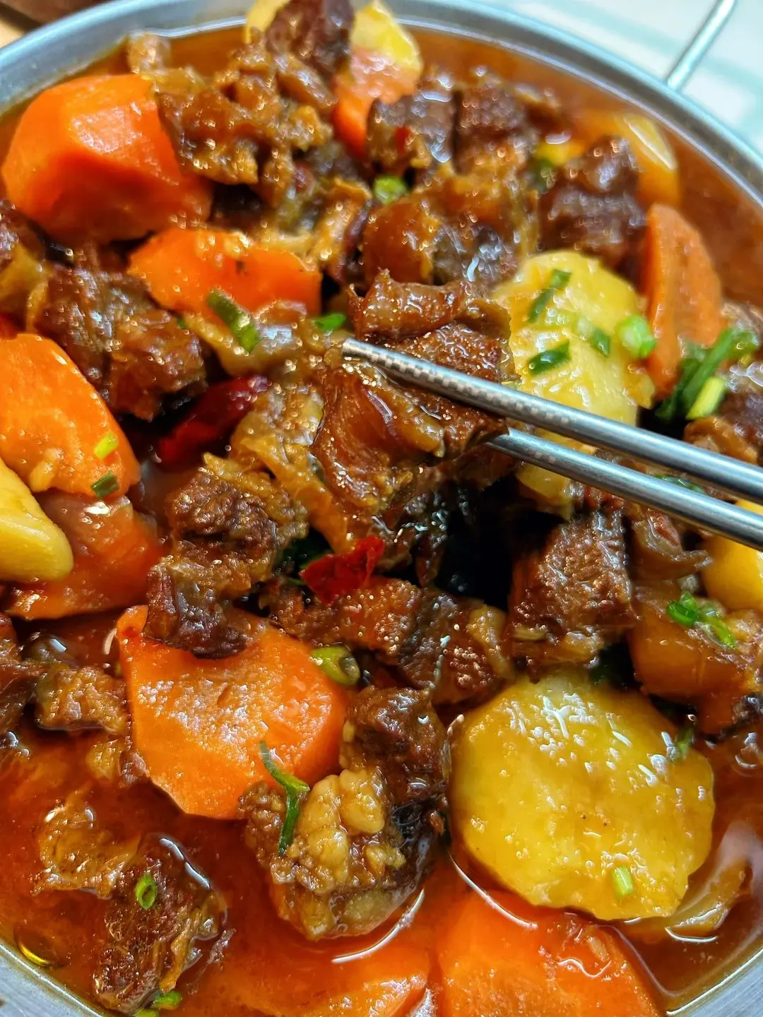 土豆燉牛肉（示意圖來源：小紅書網友）