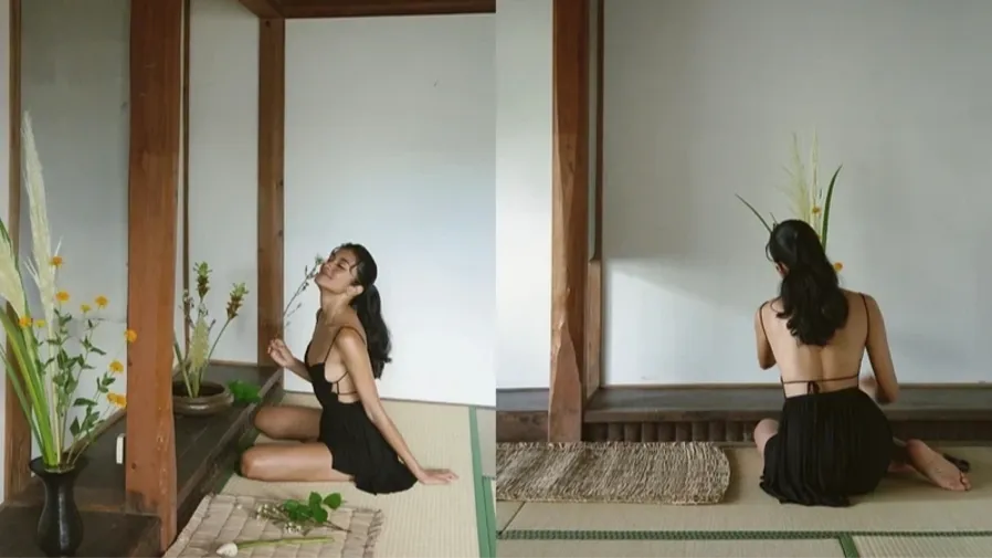 背部幾乎全空！日本綜藝女王Rola插花辣照曝光，網友痛批完全不顧場合的封面圖片