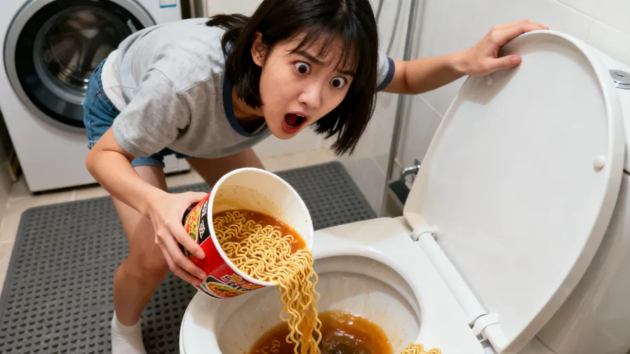泡麵湯倒馬桶竟毀管線？日本主廚揭露3大恐怖後果！的封面圖片