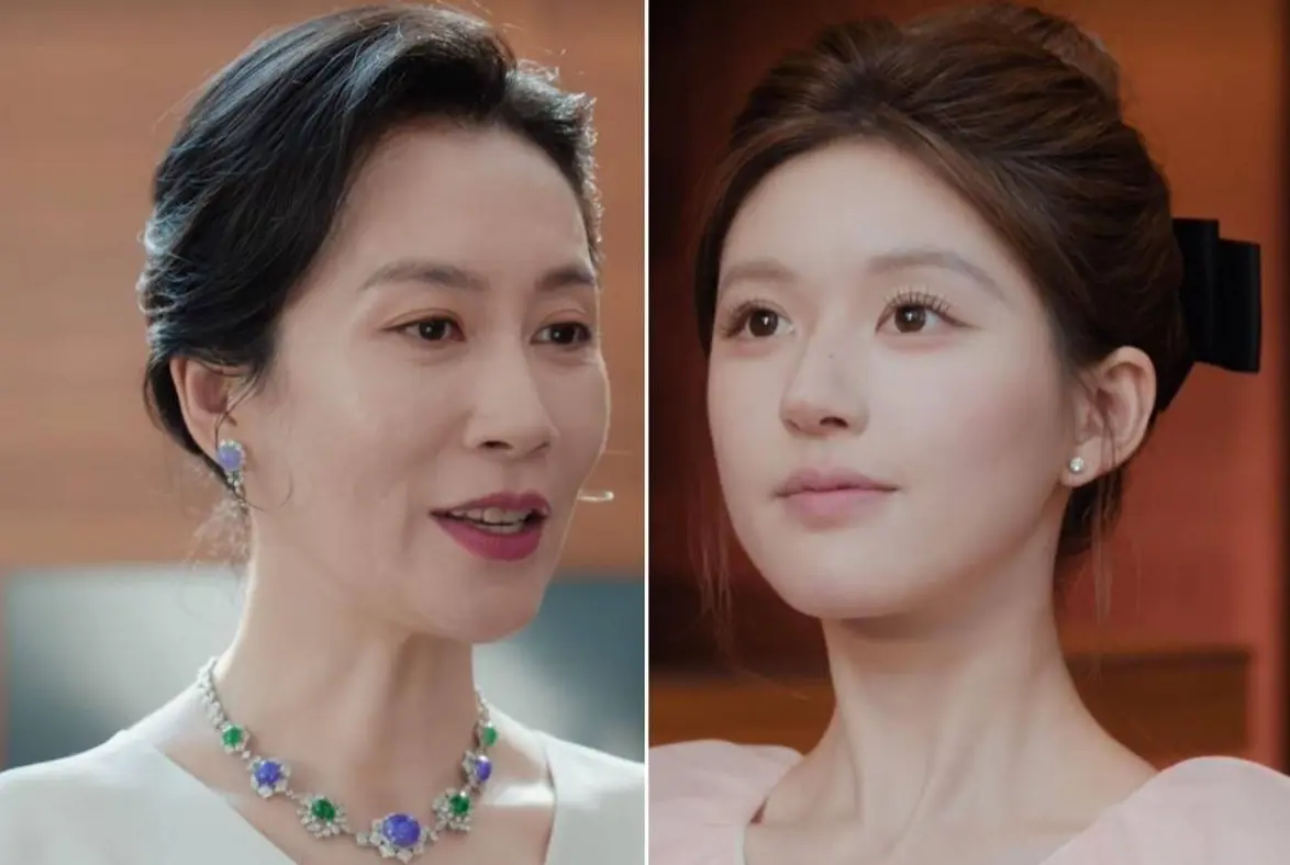 趙露思首次挑戰「野心名媛」角色，將許妍的謀算與脆弱詮釋得層次分明，與溫崢嶸「婆媳過招」成名場面。(圖：視頻翻攝)