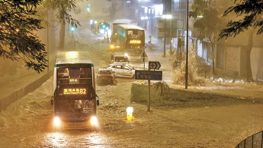 將軍澳冠絕全國 首八個月降雨2397毫米　的封面圖片