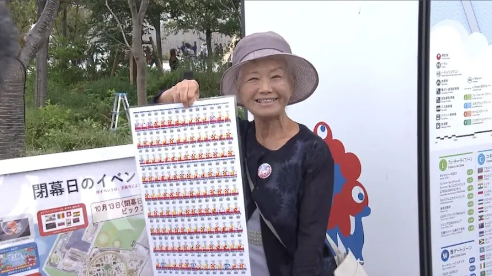 76 歲「世博奶奶」的超狂堅持！184 天全勤打卡大阪世博。（來源：朝日放送）