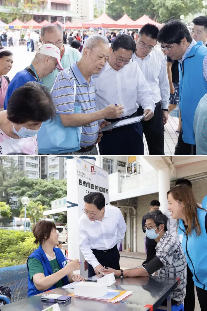 剛上任的中聯辦主任周霽落區調研。