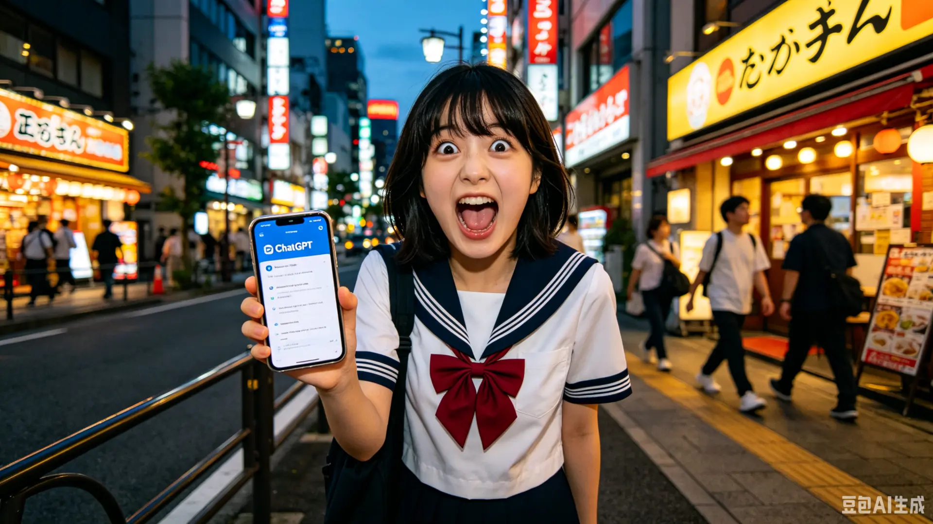 日本東京17歲女高中生聯合友人圍毆前男友並勒索15萬日圓，案件調查後驚曝，犯案核心思路與金額標準，竟是同夥透過ChatGPT諮詢所得，五名涉案者全數遭警方逮捕，揭露AI工具隱藏的社會風險。（示意圖來源：豆包AI）