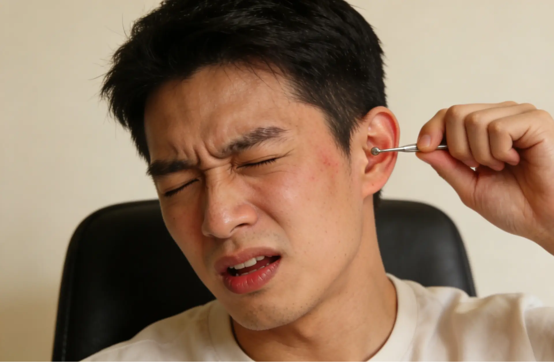 耳癢不止，是身體在偷偷求救？（示意圖來源：豆包AI）
