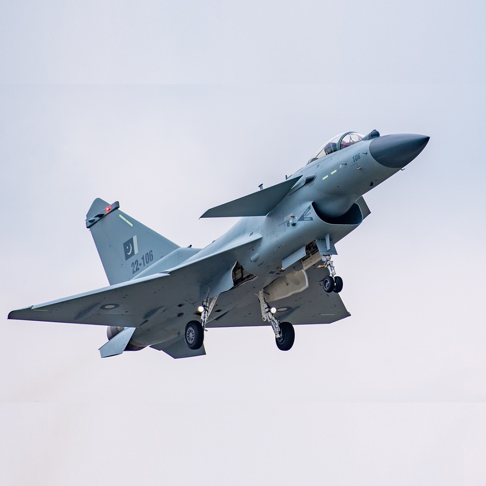 巴基斯坦空軍殲10-CE戰機。(新華社)
