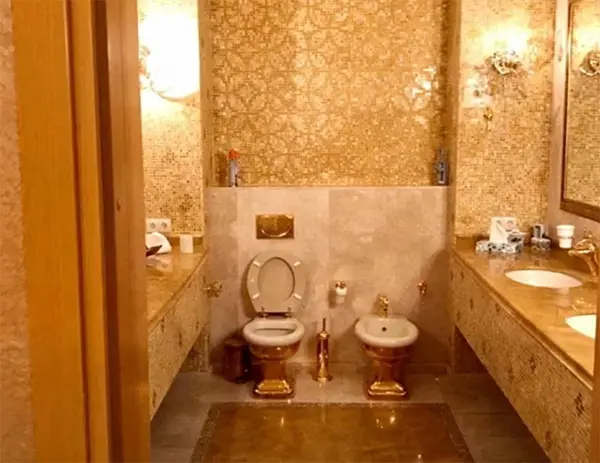 明季奇公寓發現的金馬桶 社交媒體