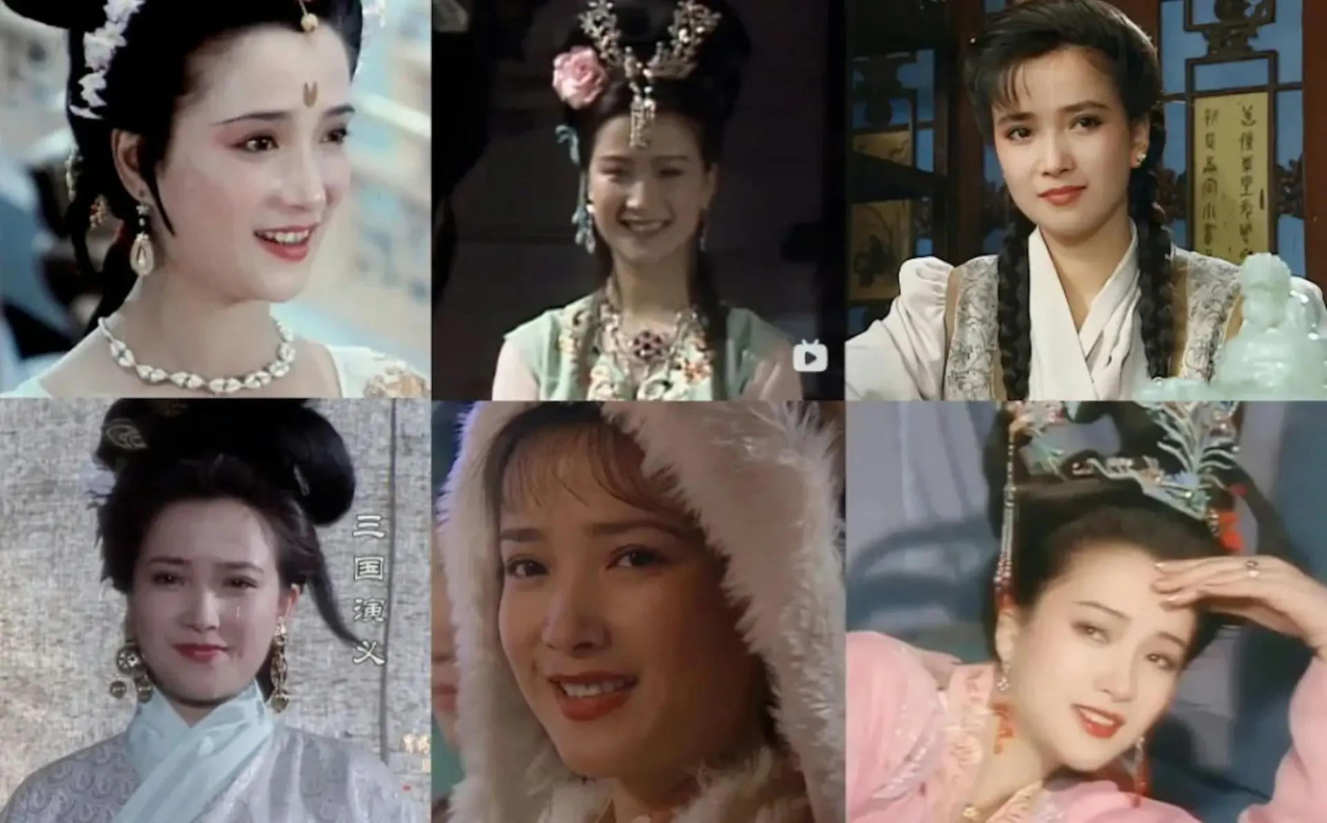 這一連串的經典角色，讓何晴成為迄今為止唯一集齊四大名著影視角色的女演員，「四大名著大滿貫第一人」的稱號實至名歸。(圖：網絡截圖)