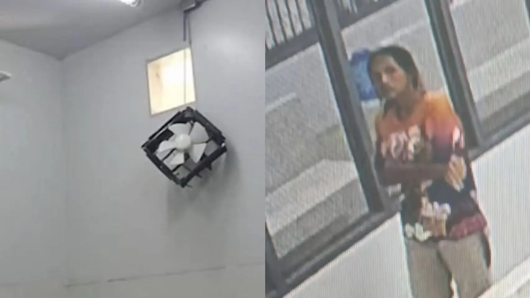 泰國猜也奔府35歲女囚潘納達（Panadda）因吸毒、竊盜被羈押，竟鑿通拘留室通風口逃脫。目擊者指其14歲兒子騎車接應，警方組小組追緝。（來源：網絡）