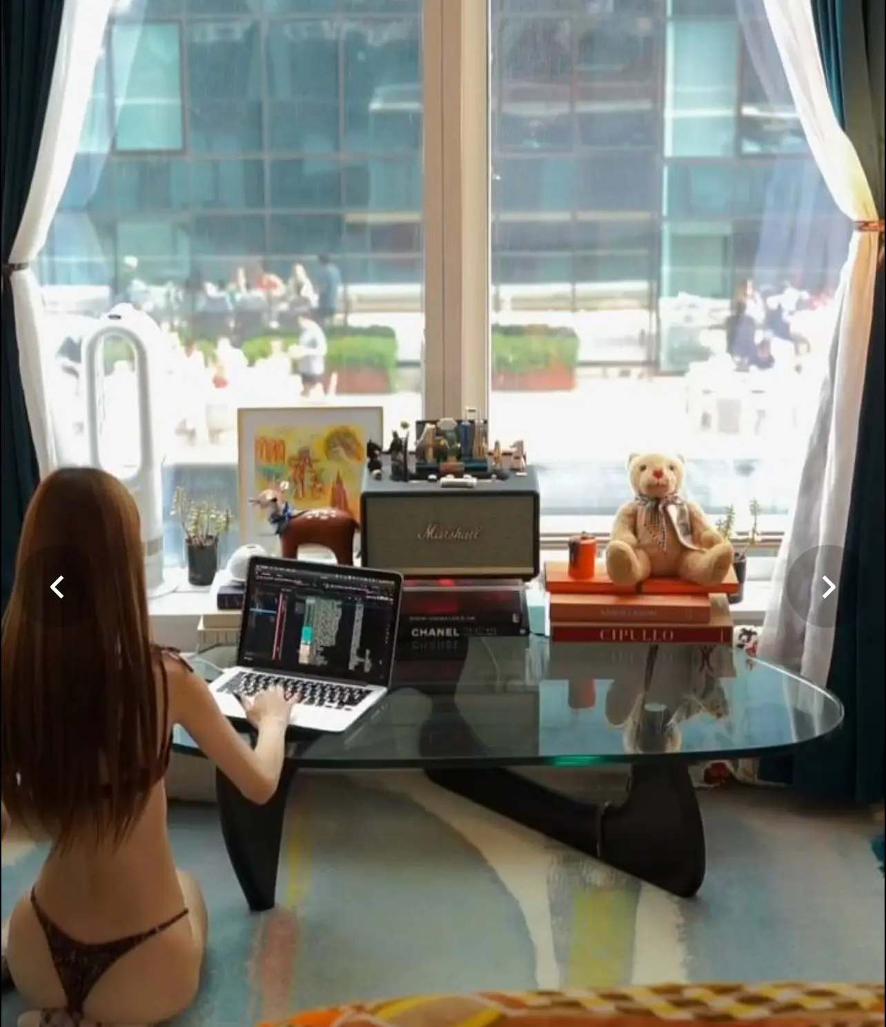 雖然租約已完，但Pei Chung 仍經常在其9樓單位拍攝。（圖/Instagram@lu.pychung）