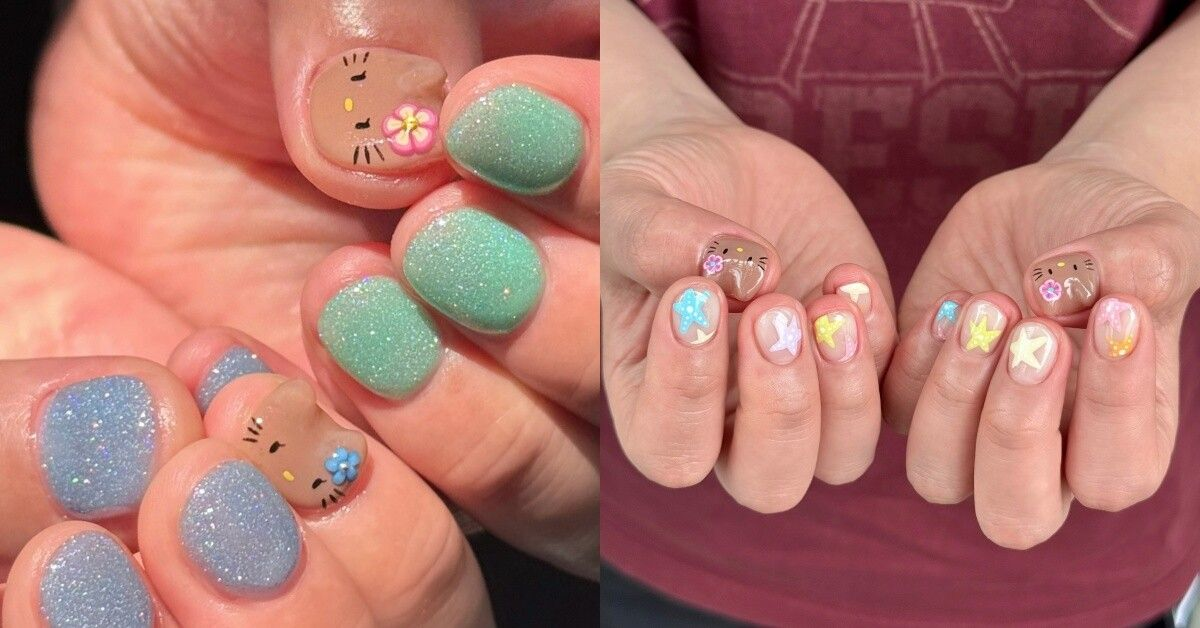 IG爆火美甲大集合！Hello Kitty 美甲居然能曬出小麥肌～（來源：IG）