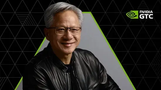 黃仁勳表示，「我們有一款前所未見的晶片，它將會是一個徹底的驚喜」，也提到AI是一塊五層蛋糕，GTC將展現AI的各個層面，包括能源、晶片、基礎設施、模型與應用。（圖／台灣輝達提供）