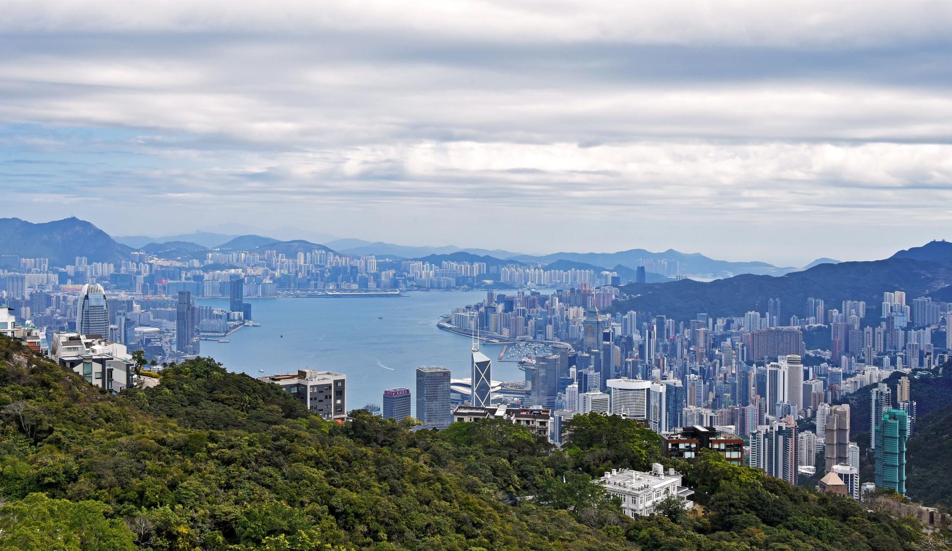 香港維港風光(新華社)