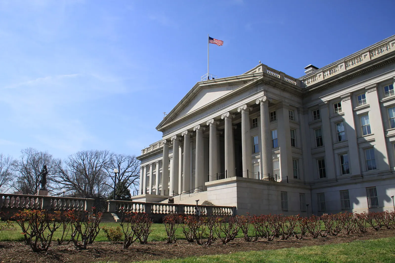 美國財政部大樓 （資料圖片）