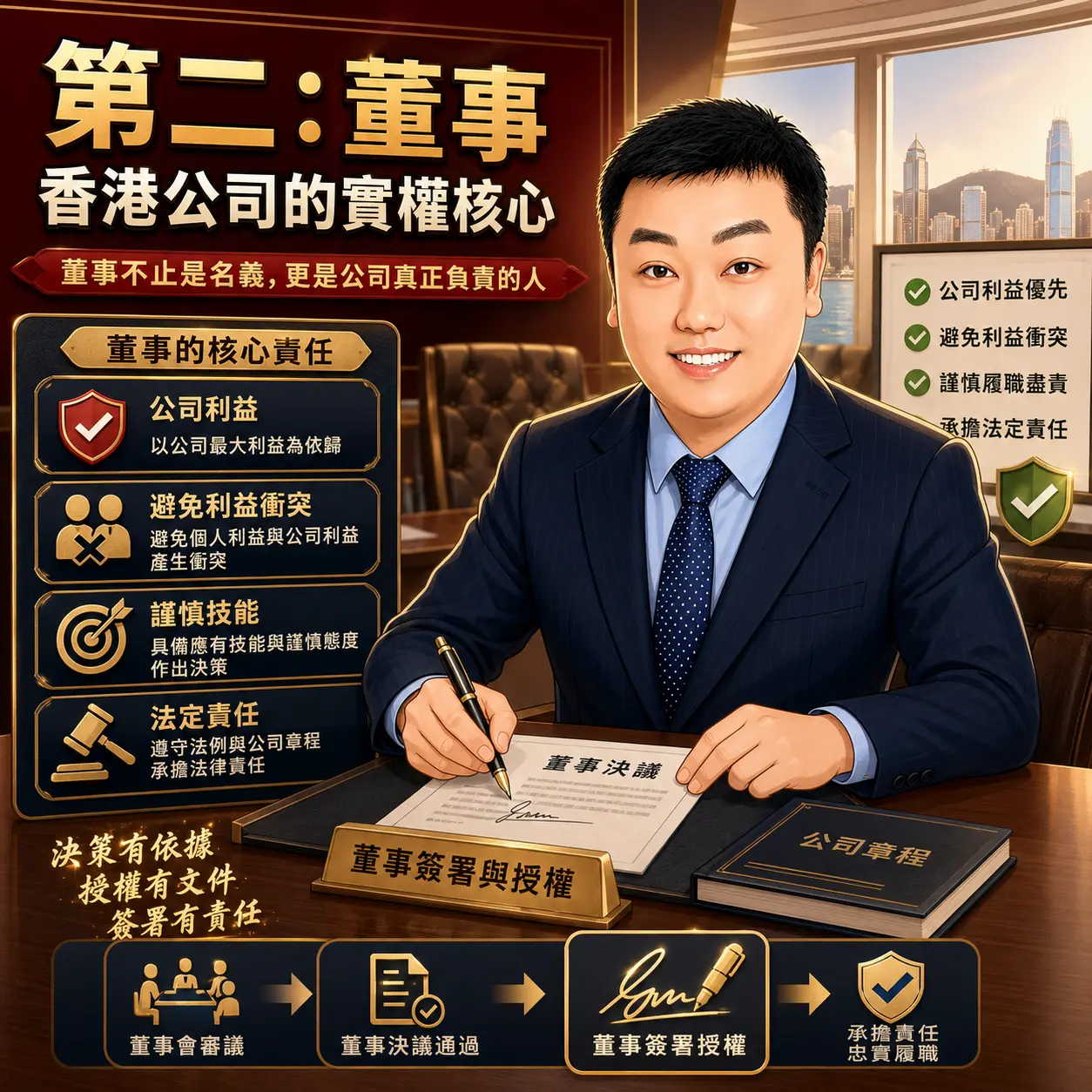 第二，董事才是香港公司的實權核心。