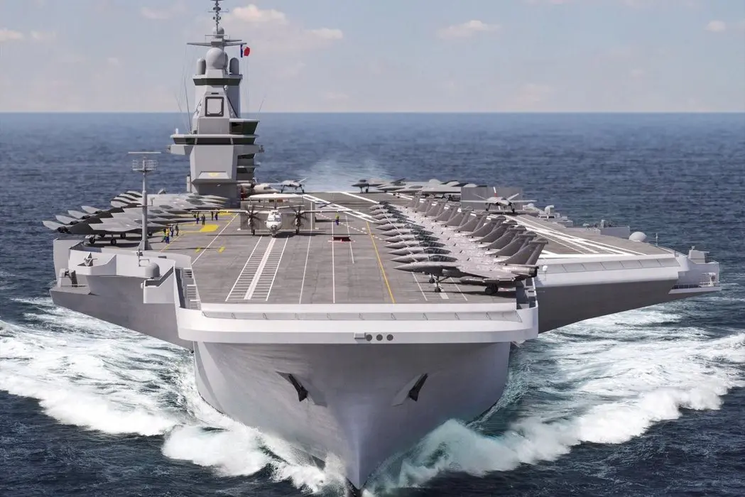 法國海軍新一代航空母艦（PANG, Porte-Avions Nouvelle Génération）的最新設計在Euronaval 2022（歐洲國際海軍裝備展覽）期間由法國軍備總局（DGA）公佈。 圖／取自Naval Group twitter