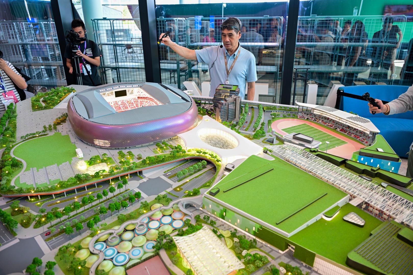 啟德體育園等盛事經濟帶動的酒店。 (新華社)