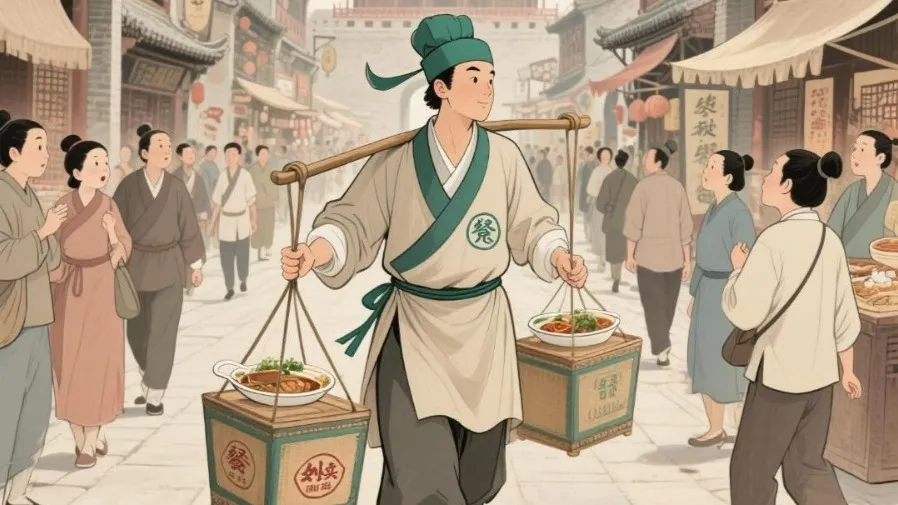從唐朝開始，古人竟然就吃得上「外賣」了？的封面圖片