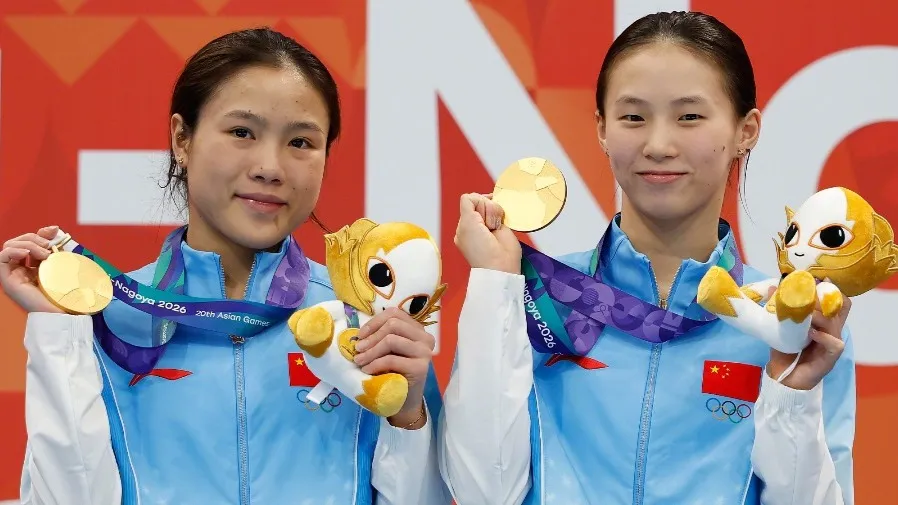 名古屋亞運跳水女子雙人 10 米台 陳芋汐盧為 5 跳全場最高分摘金的封面圖片