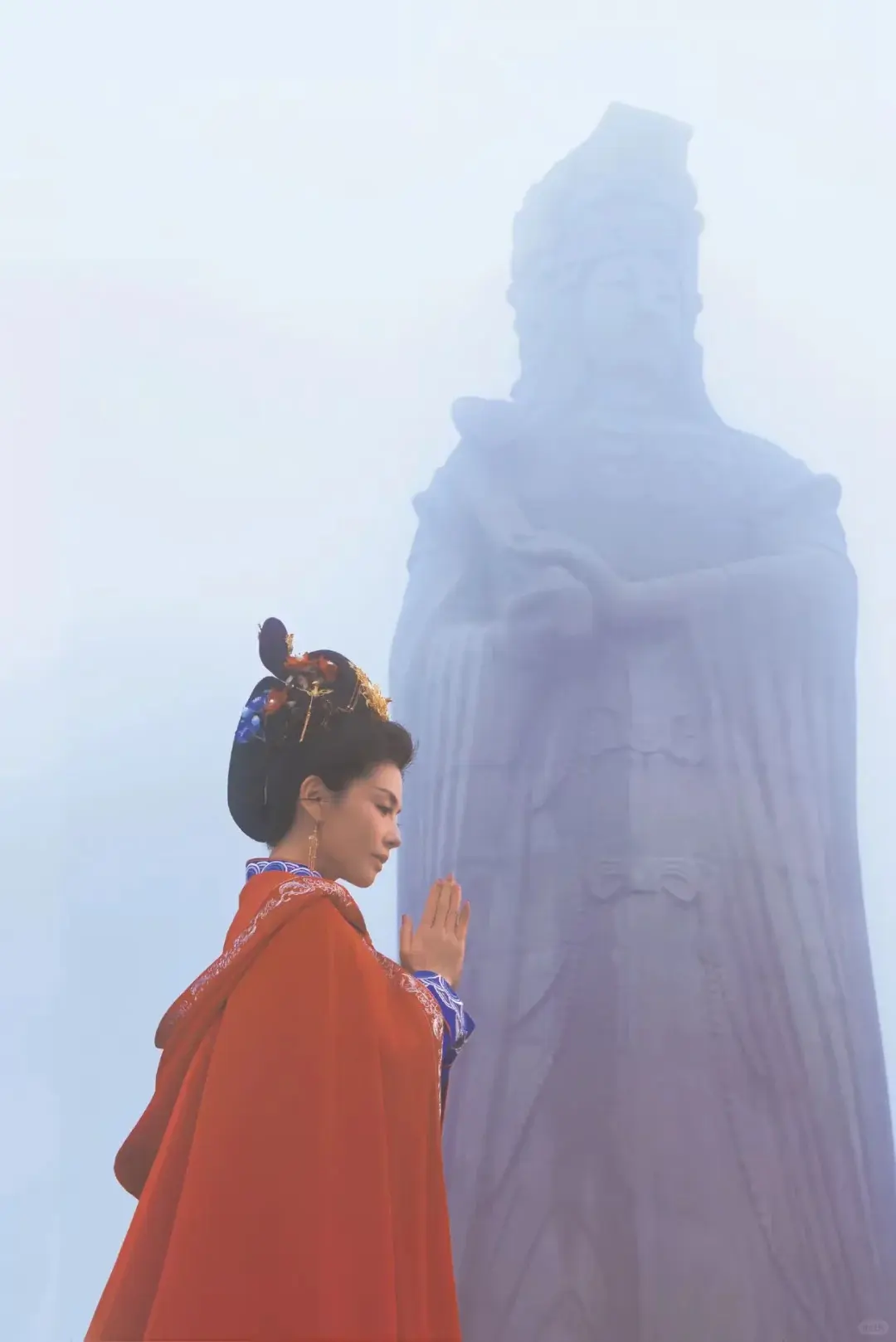中國內地演員劉濤在影視劇中所飾演的媽祖形象劇照。（示意圖來源：網絡）