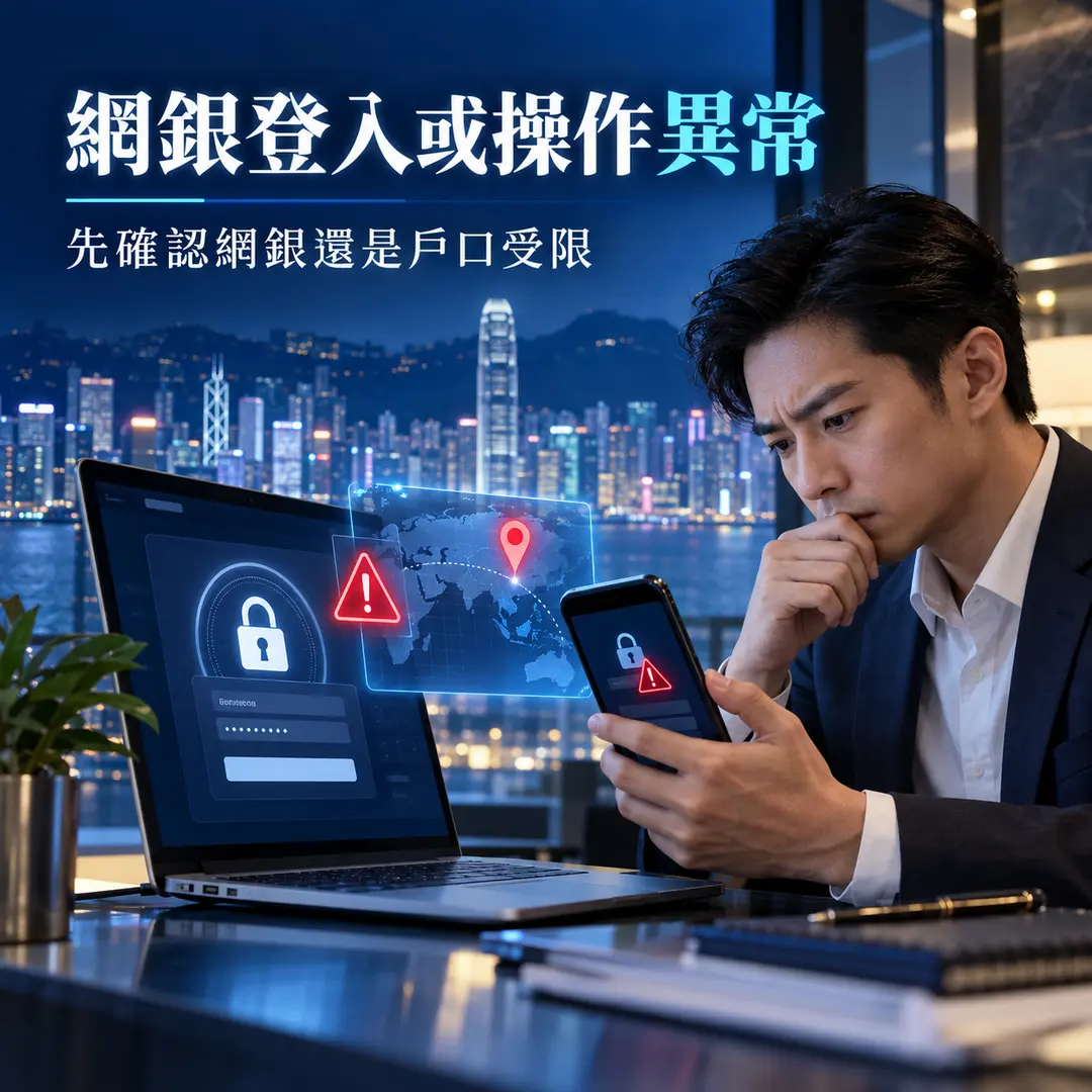 七、網銀登入或操作出現異常