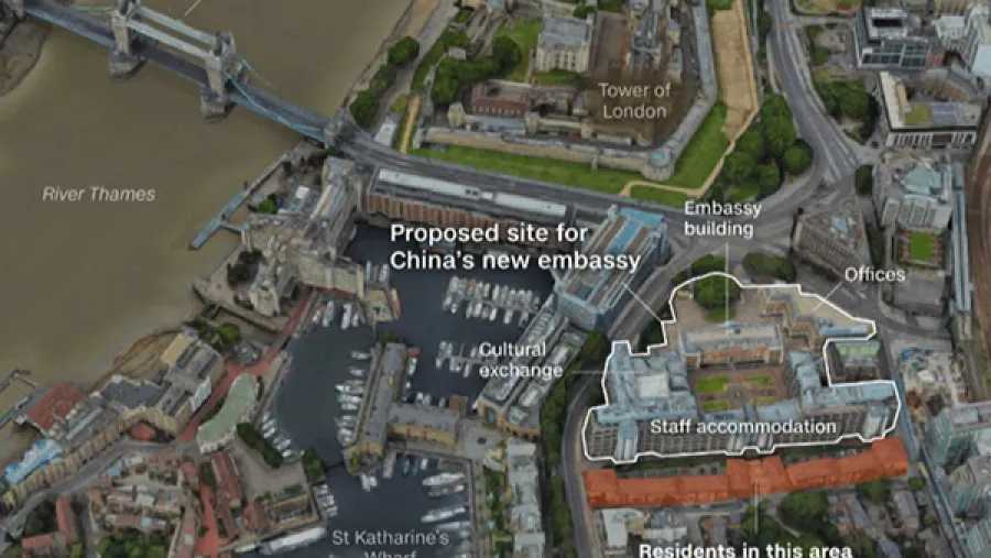 英國拖延 7 年將批中國使館新館舍項目 承認美方反覆插手的封面圖片