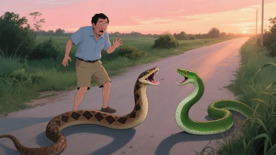 五步蛇與竹葉青「雙殺」?這個夏天最倒楣的男人出現了!的封面圖片