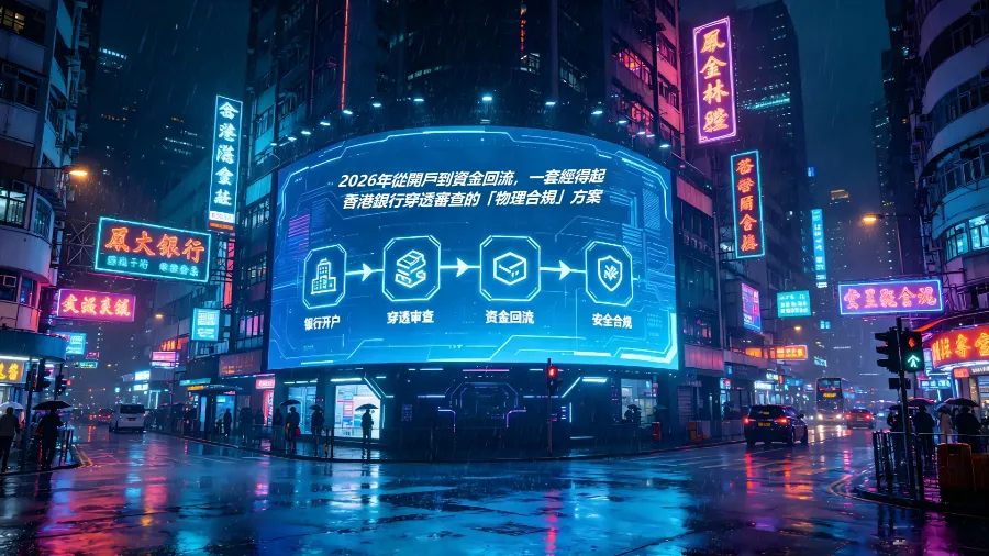 資金基礎設施重構：2026年從開戶到資金回流，一套經得起香港銀行穿透審查的「物理合規」方案的封面圖片