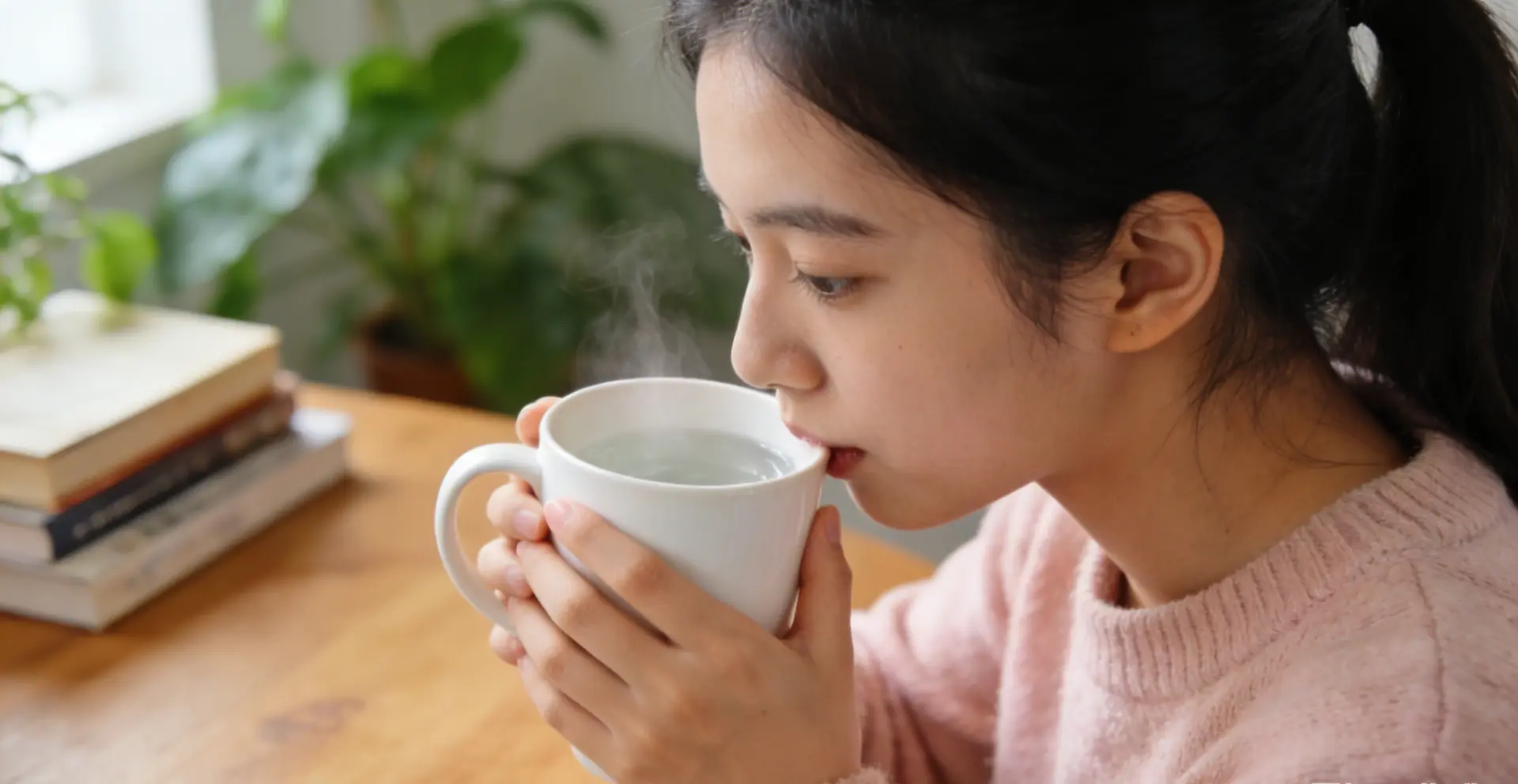 晨起溫水可改善夜間脫水帶來的血液黏稠問題，減輕心腦血管壓力。35℃–45℃溫開水最適宜，少量慢飲、起床不急，搭配良好生活習慣，就能穩定保護心腦血管。（示意圖來源：豆包AI）