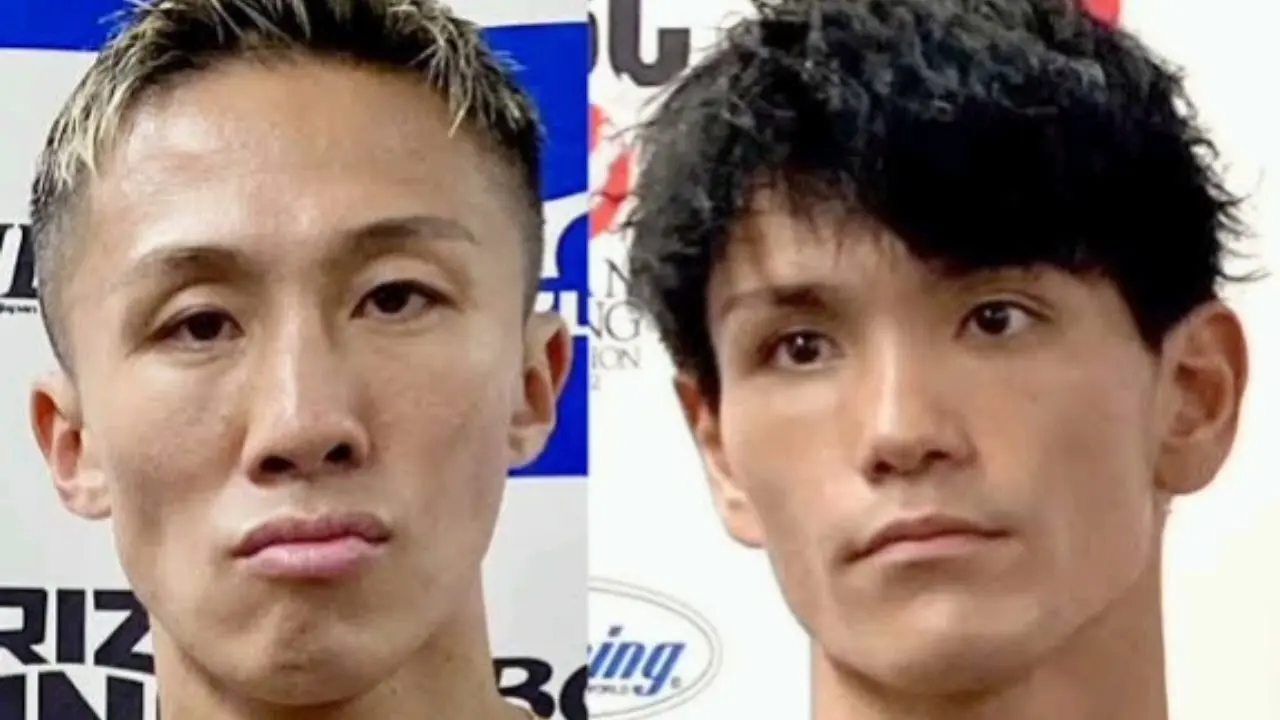 兩個 28 歲的年輕人，神足茂利（左）和浦川大將（右），剛剛結束了各自的戰鬥，一個與拳王戰成平手，一個雖被擊倒仍撐到回合結束，殊不知這已是他們生命最後的回合。（來源：Japan News Update @YouTube）