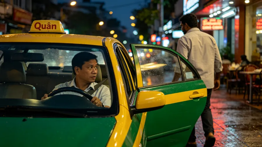 一句謝謝就能免付車資？越南計程車司機遇上離奇霸王客的封面圖片