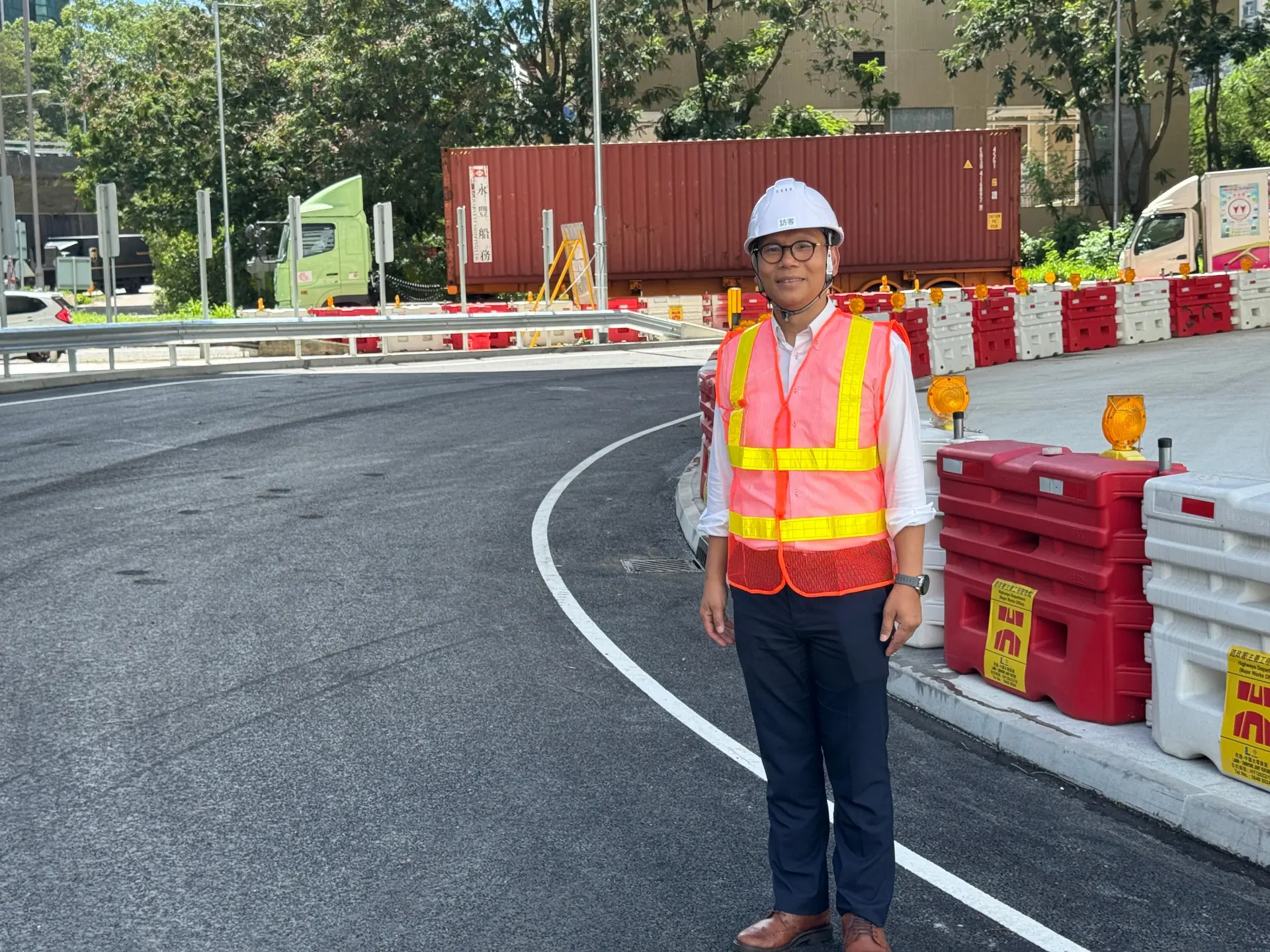 陳恒鑌議員建議路政署密切監察啟用初期的交通情況，必要時作出調整。(圖：伍俊瑜)